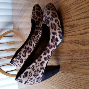 Leopard print high heels